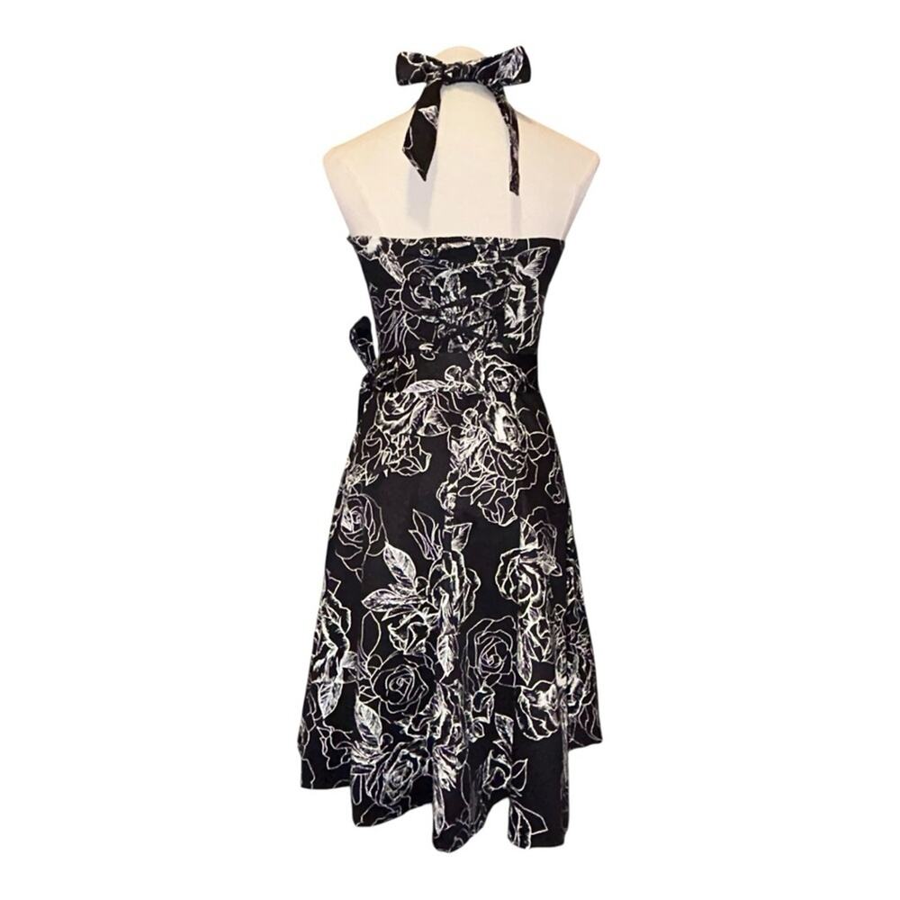 Topdress Women’s 50’s Retro Floral Halter 50’s Pin Up Dress Size Small - Picture 3 of 11